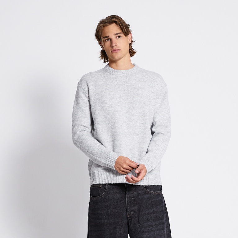 Knit sweater "River" Grey Melange